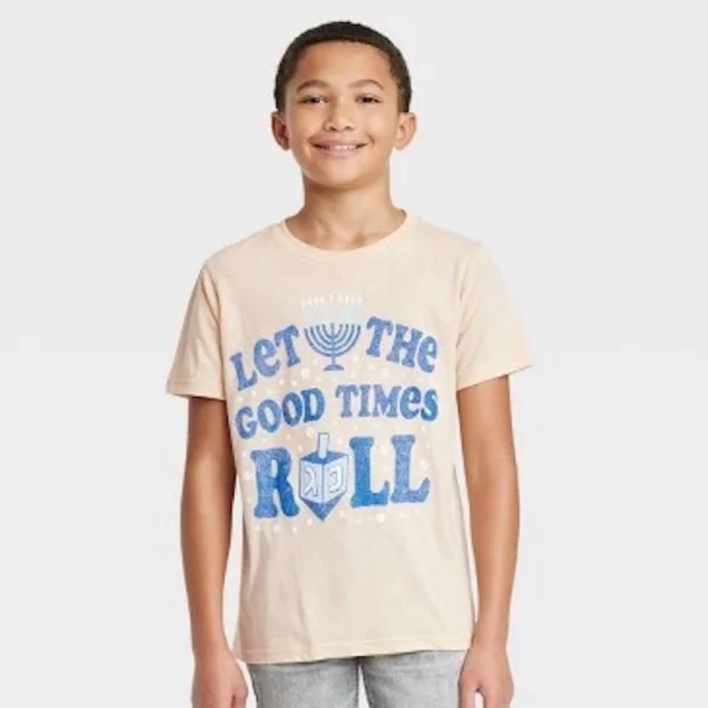 MAD Engine Let The Good Times Roll Hanukkah Dreidel Shirt